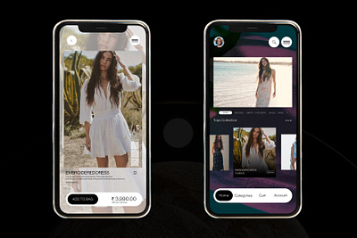 Fashion Mobile App fashion graphic design