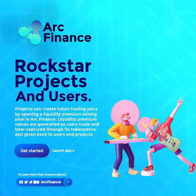 Crypto Currency Project : ArcFinance design graphic design