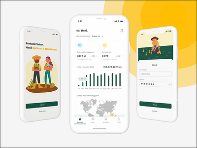 Agriculture Mobile App UI Design agriculture mobile app mobile ui design ui uiux design