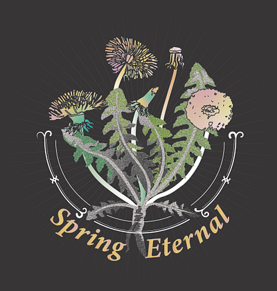 Badge for Spring badge design graphic design illustration