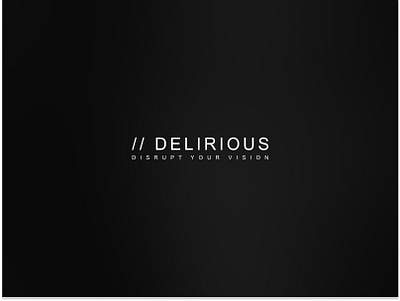 // DELIRIOUS EYEWEAR logo design branding graphic design logo vector