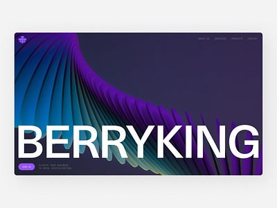 BERRYKING | Web Design branding design graphic design minimal typography ui web design ui