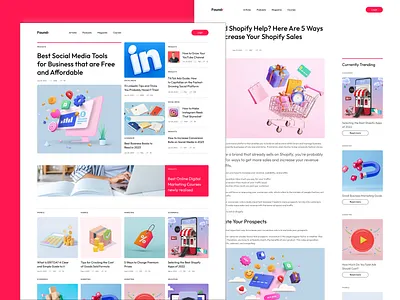 Foundr Magazine - Redesign Concept design icons ui ux