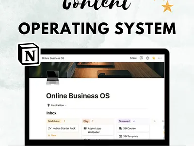 Content OS Notion Template content design notion template