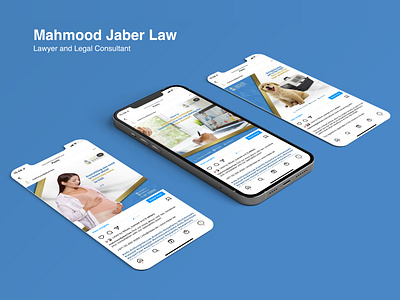 Instagram Feed of Lawyer Company - Mahmood Jaber Law branding brochure company profile feed graphic design instagram ui