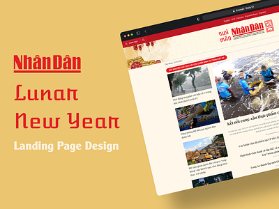 Nhan Dan - Lunar New Year - Landing Page Design