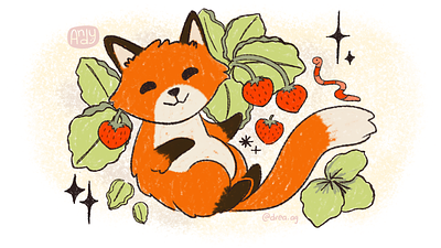 Little Fox beginner brushes children illustration illustration
