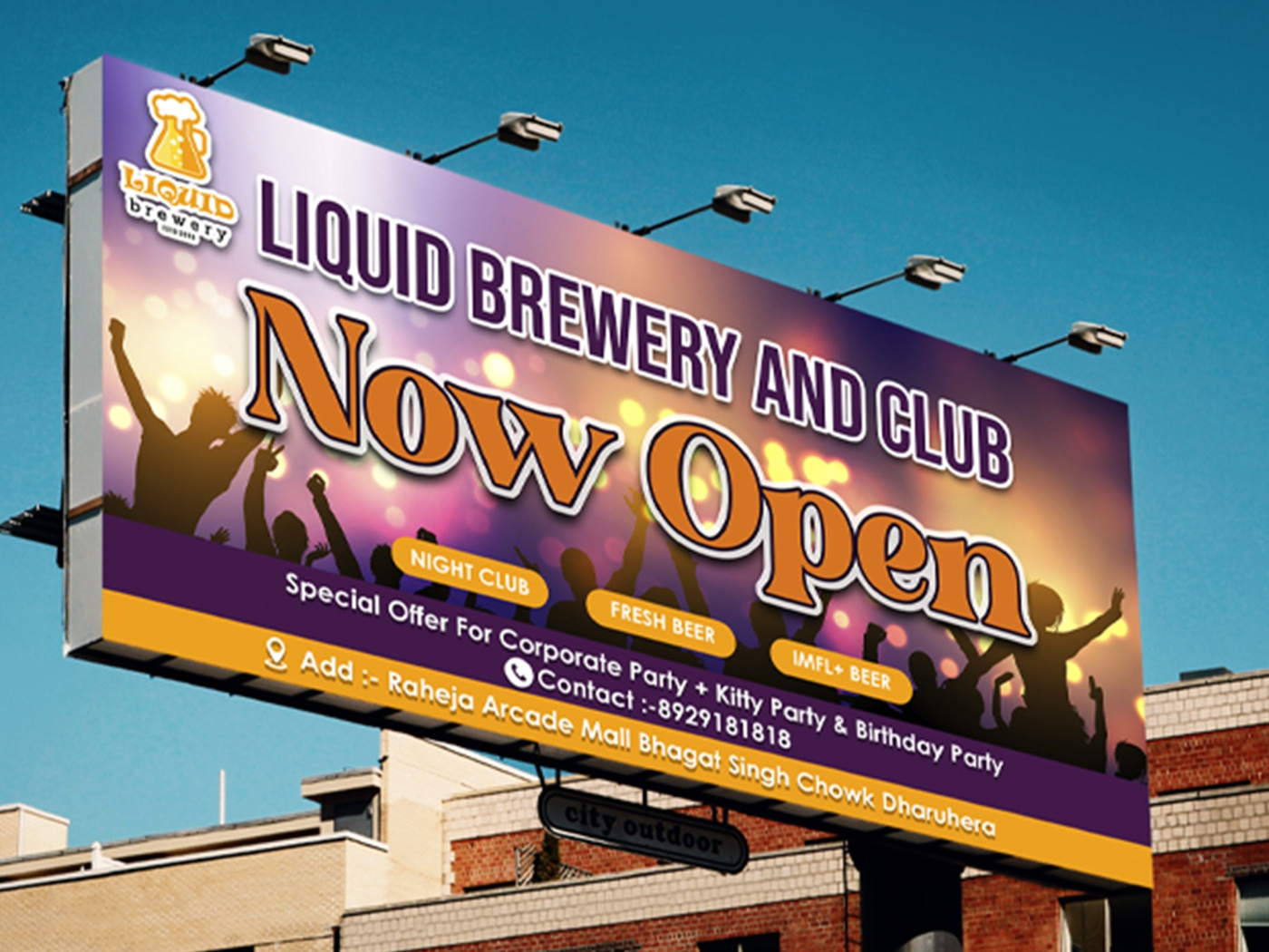 Sign Board Banner Design for Bar by Daniyal Ali on Dribbble