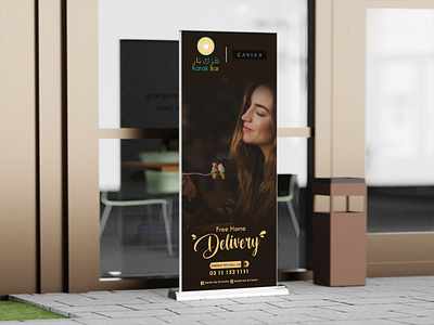 Restaurant Standee Design branding business card design graphic design illustration logo logo design ui ux vector