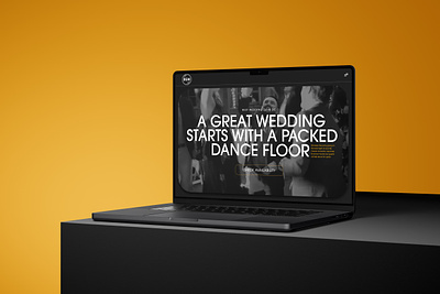 Wedding DJ Website | Bryan George Music brand design branding design graphic design logo typography ui web