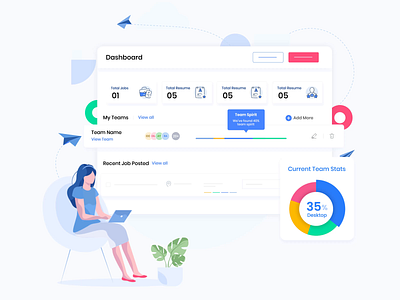 HRMS SaaS UI/UX Design animation california dashboard design agency san francisco employee employer hiring hr hrm hrms human resource management human resources illustration job seeker payroll product design recruitment ui ux web design