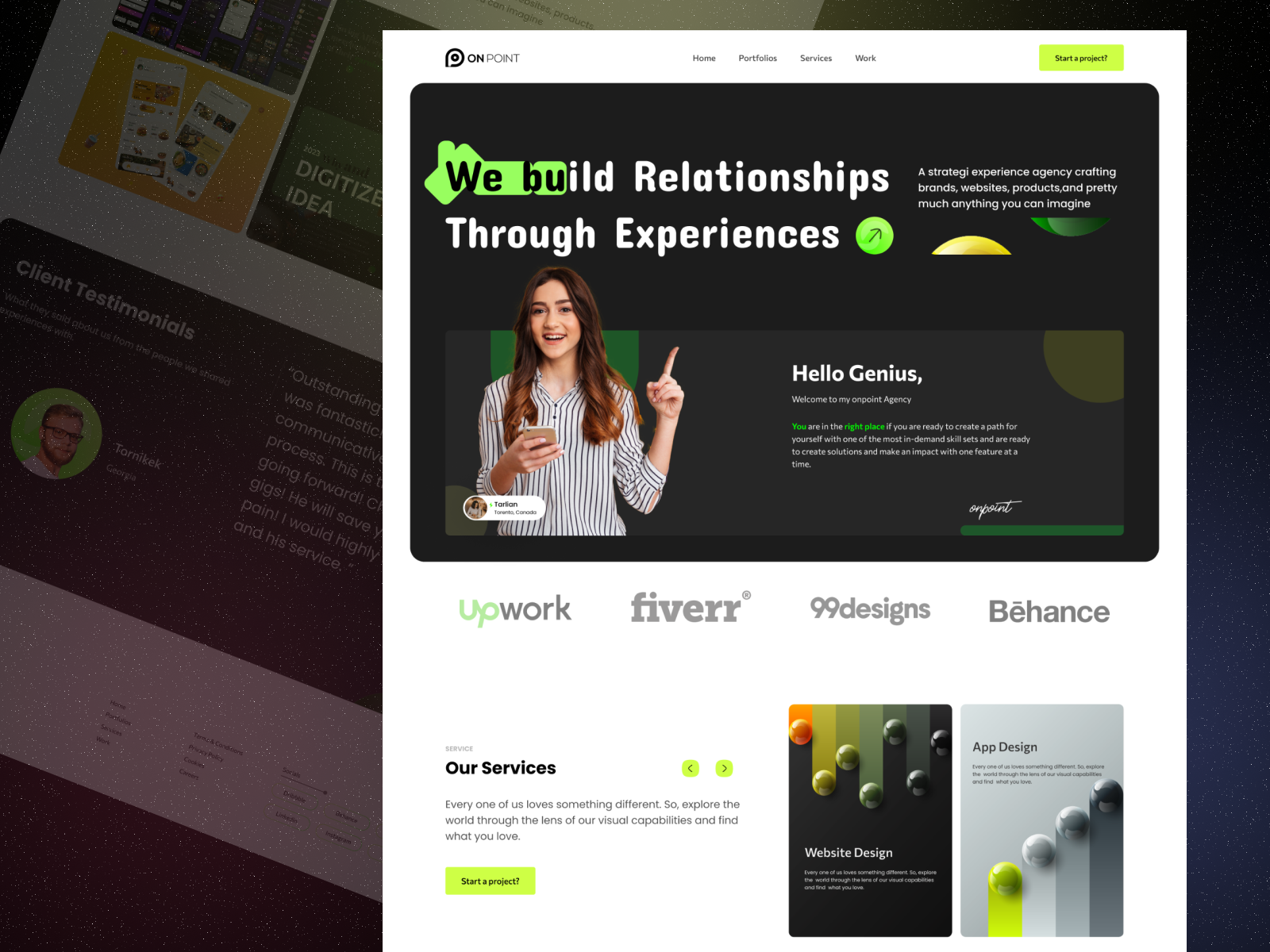 Onpoint Agency Landing page by Aminul UX/UI Designer on Dribbble