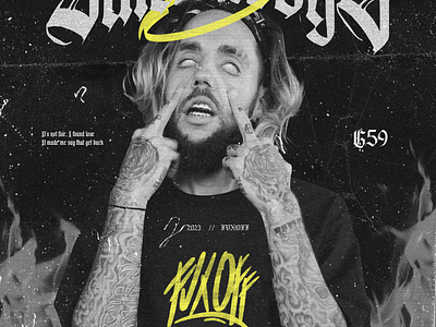 Suicideboys Poster By FVXOFF black dark dope flyer graphic design lilpeep poster rap satan suicideboys