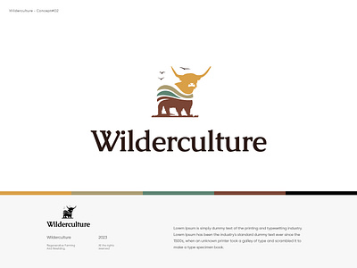 Wilderculture | Highland environmental farming highland logo logomark organization rewilding wilderculture