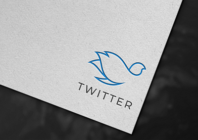 Twitter Logo bird logo business business logo corporate logo creative design flat graphic design logo minimalist modern professional logo social media logo twitter logo unique logo