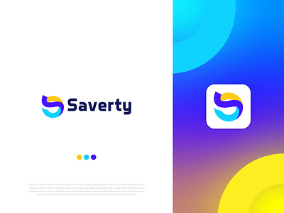Saverty Logo 3d abstract app app logo art brand branding clean concept creative design icon illustration lettering logo design minimal modern logo s logo simple vector