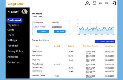 BANK UI DESIGN ui