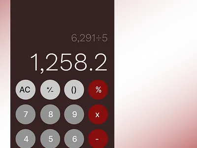 Calculator UI DailyUI 004 dailyui design graphic design ui ux