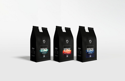 Coffee Packaging Design app branding brewing coffee coffee shop design graphic design houseblend illustration logo packaging product typography vector