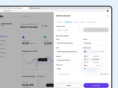 Cargo Delivery - Add new shipment cargo cargo delivery cargo shipping delivery management logistic service logistics product design saas saas design saas product shipping service software ui user experience user interface ux ux research web web app web application