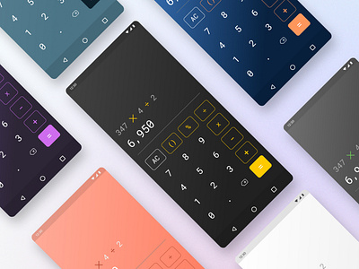 Daily UI 004 - Calculator design mobile palette ui ui design