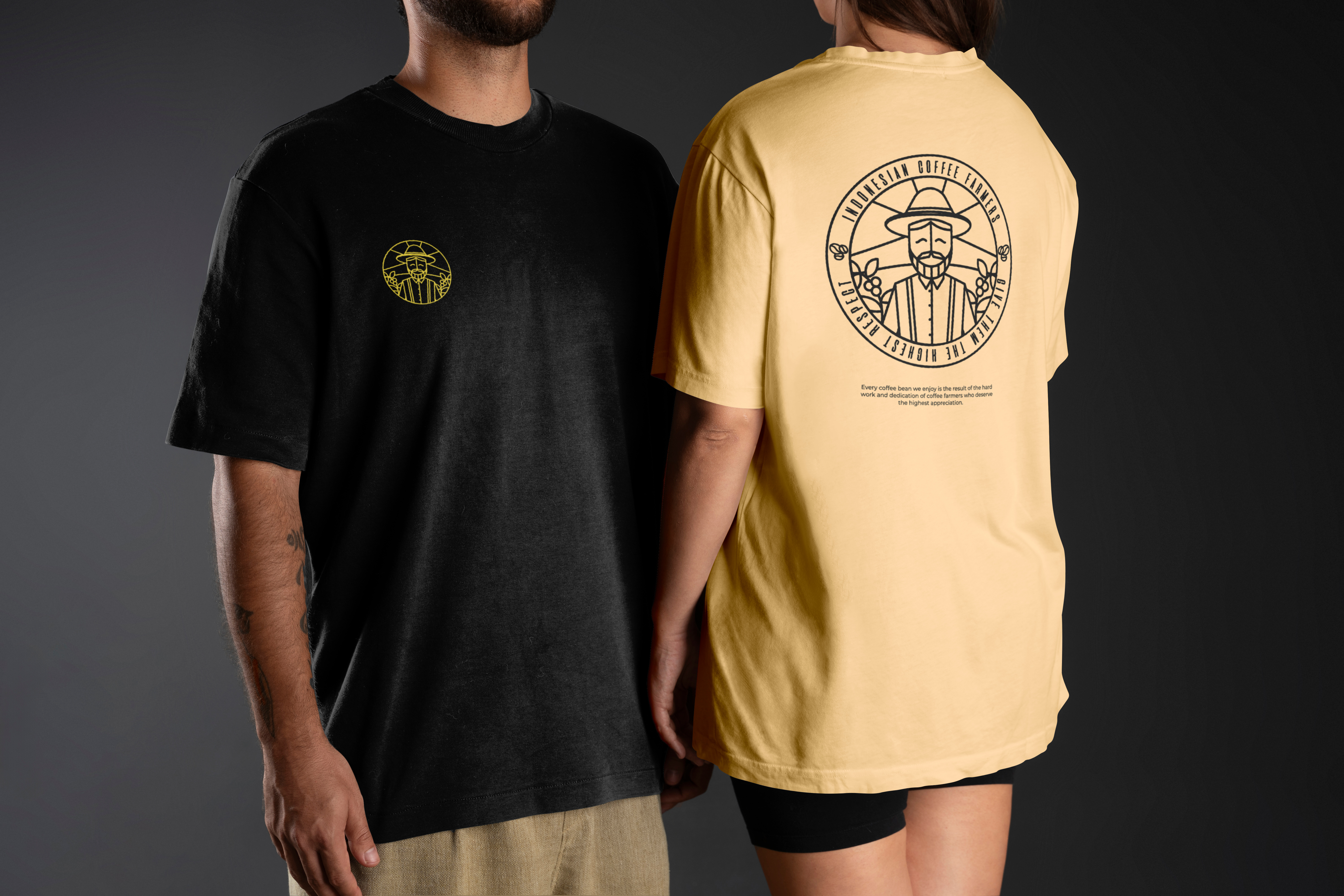 Give Them The Highest Respect | Apparel Merch branding brewing coffee coffee shop coffeefarmer design graphic design illustration logo merchandise tshirt vector