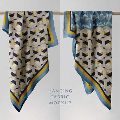 Hanging Fabric Mockup V6 apparel clothes design download fabric fashion psd template textile