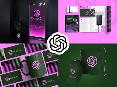 Open AI Branding Design (Demo) artificalintelligence branding chatgpt demo design gfxmint graphic masudhridoy openai product prototype template ui