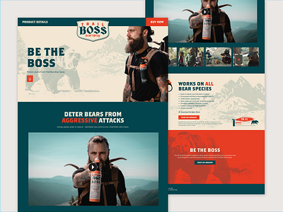 Trail Boss Bear Spray Web Design ui web design website