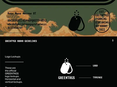 GREENTVGS Logo & Brand Guide brand guide branding icon logo design logo icon mysterian design symbol twitch branding twitch streamer wordmark