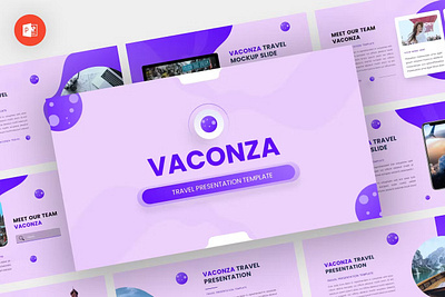 Vaconza - Travel Powerpoint Template abstract annual business clean corporate download google slides keynote pitch pitch deck powerpoint powerpoint template pptx presentation presentation template professional slides template ui web