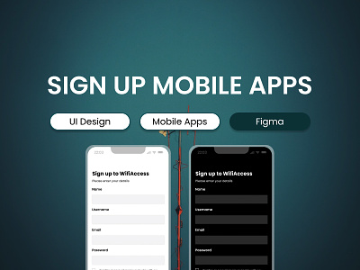 Sign Up Mobile Apps app dailyui design figma mobile app signup ui ui design