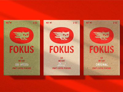 Fokus Coffee branding coffee identity logo packaging typography