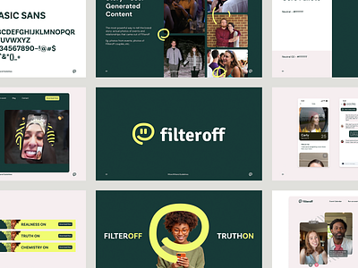 Filteroff Brand Book brand brand book branding branding guide dating dating app identity style guide styleguide