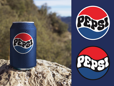 Pepsi Logo Redesign adobe illustrator adobe photoshop brand design branding can design logo redesign pepsi rebound soda