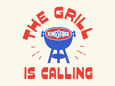 The Grill is Calling bbq branding design grilling illustra illustration lettering t-shirt typography