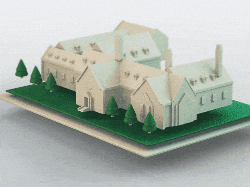 Building transform 3 d aniamtion after effects aniamted gif animation architecture cinema 4 d gif illustration motion graphics redshift