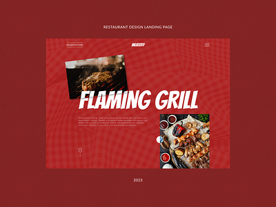 Meat Restaurant Landing Page design landing page restaurant uidesign uiux