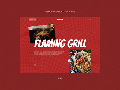 Meat Restaurant Landing Page design landing page restaurant uidesign uiux