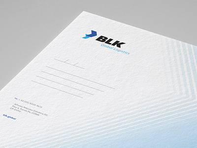 BLK Global Logistics | Stationery branding design graphic design stationery