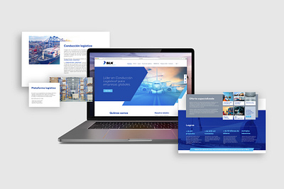 BLK Global Logistics | Landing Page branding design landing page ui ux web design