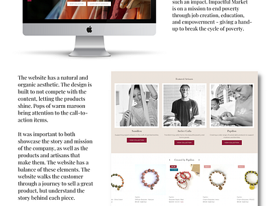 Impactful Market - Shopify Web Design boutique branding design e commerce ecommerce elementor ethical graphic design haiti logo market sales shop shopify storefront sustainable web website wordpress