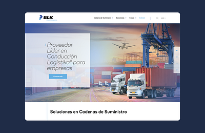 BLK Global Logistics | Website logistics ui ux web design