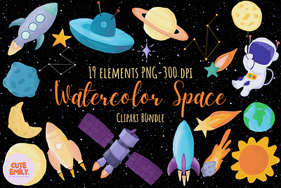 Watercolor Cute Little Space Clipart boys party digital stickers fly galaxy watercolor launch outer space planets rocket clipart rocket illustration sky space clipart space rocket space stickers space transport space wall art transport wall art watercolor space clipart watercolor wall art watercolorrockets