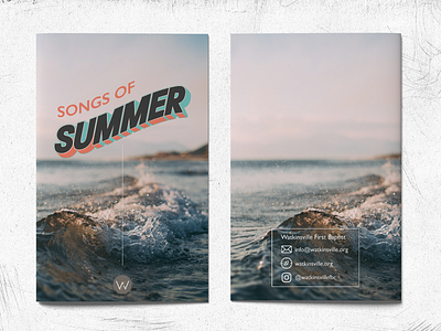 Songs of Summer Journal adobe beach blue blue skies booklet brochures design flowers fun in the sun graphic design indesign journal layout ocean palm trees print design psalms summer watermelon yellow