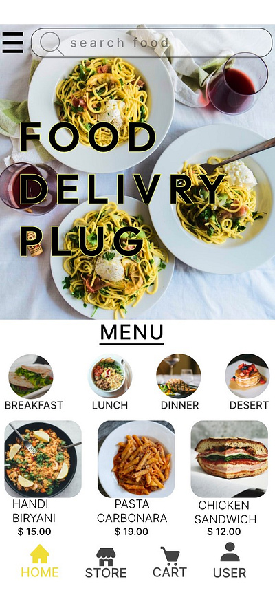 FOOD DELIVERY APP adobe xd design figma product design ui ux