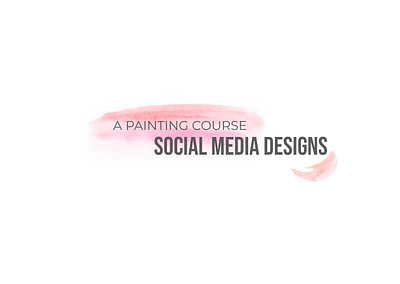 A Painting Course's Social Media Designs 2d design art branding design fine art graphic design social media design typography ui visual design visual identy