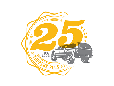 Anniversary Badge 25 anniversary branding concept discovery illustration logo vector
