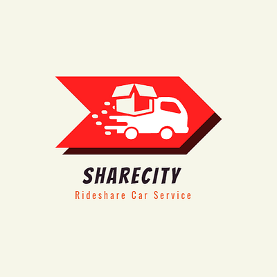 Rideshare Car Service Logo 3d animation branding graphic design logo motion graphics ui