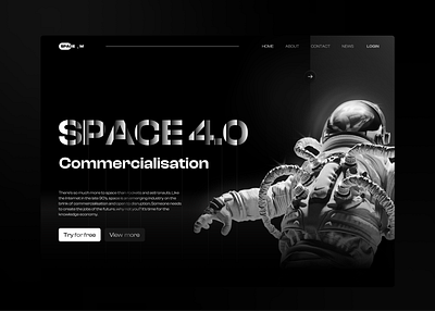 Space 4.0 design design ui uiux design web webdesign